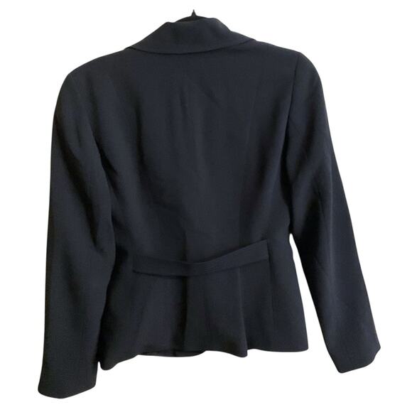 ANN TAYLOR BLAZER Women's Size 2 Black 2-Button Patch Pockets Stretch Career - Picture 9 of 11